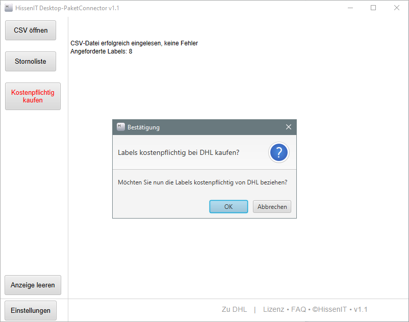 DHL CSV Upload - DHL CSV Upload -