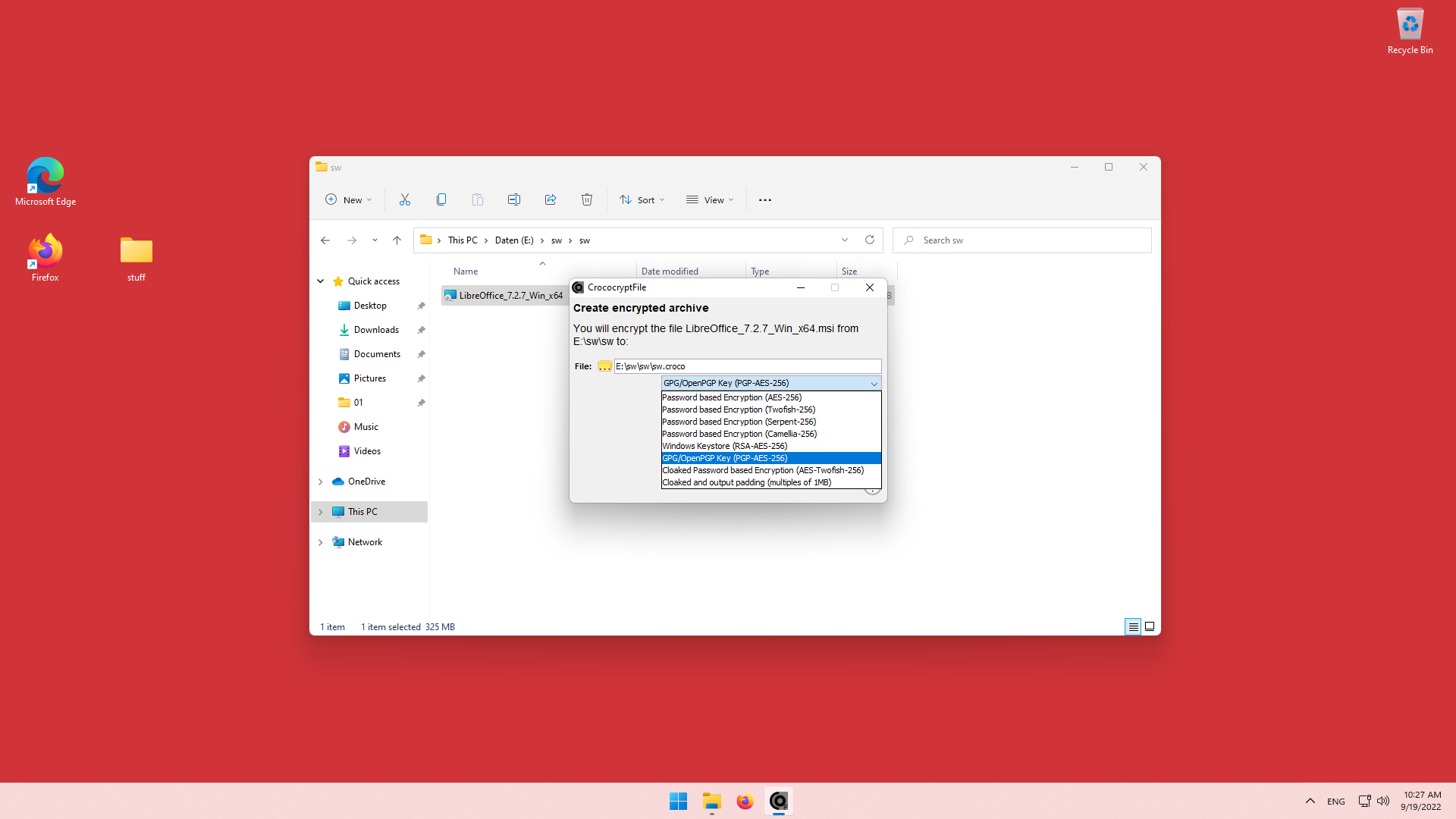CrococryptFile - Windows 11 Verschlüsselung - 03