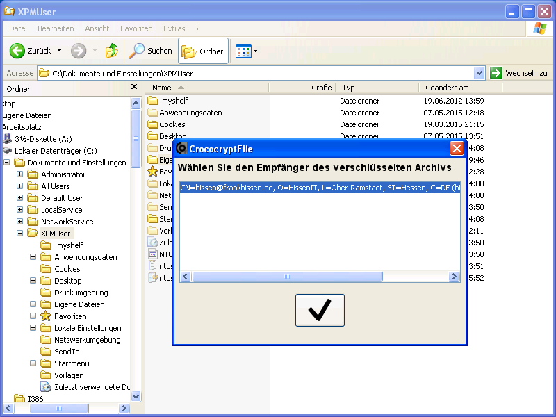CrococryptFile Windows CAPI Encrypt