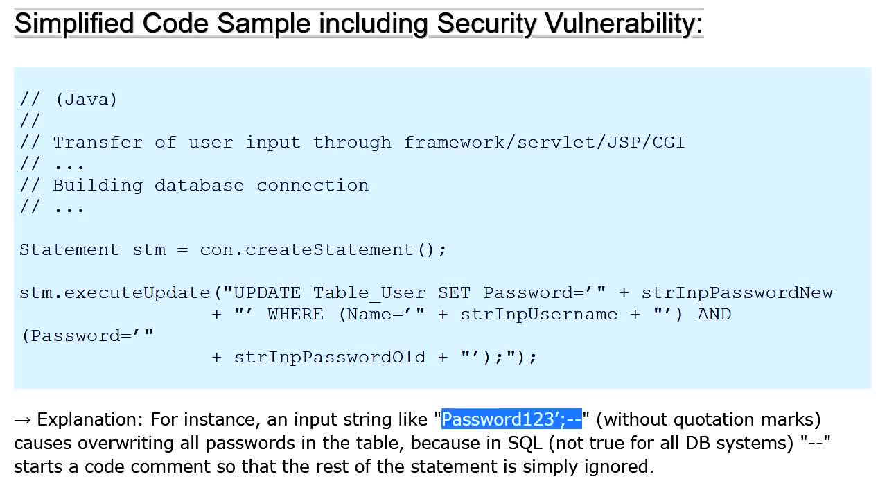(No)SQL Code Injection