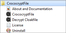 CrococryptFile: Windows startmenu