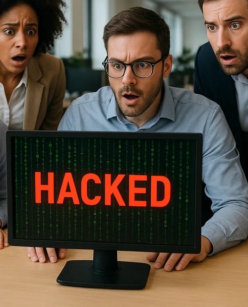 Employees being hacked
